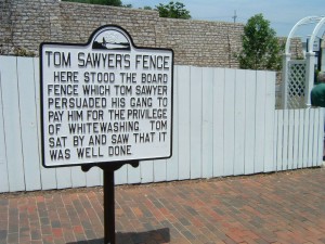 Tom Sawyer fence